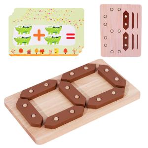 Wholesale Kids Mathematics Enlightenment Wooden Jigsaw Puzzle Toy from china suppliers