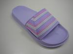 Casual Flat Pvc Stripe Upper Slide Ladies Eva Slippers