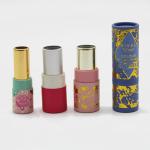 Eco Friendly Cardboard Tube Gift Box For Lip Balm Packaging With Gold foil