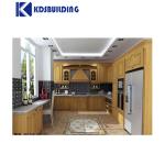 Solid High Modern Wooden Luxury American Style Kitchen Design Made Cabinet
