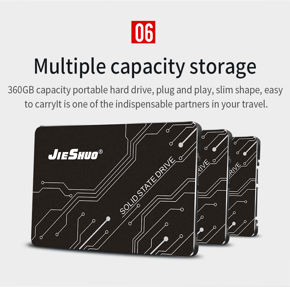 Anti Seismic 360GB Solid State Hard Drive 2.5" SSD Hard Drive For Laptop