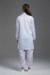 100 Clean Room Garments Straight Open Buttons In Pharmaceutical Workshop