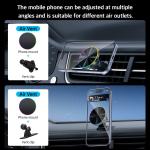 Powerful Magsafe Charger For Car RGB Lighting Display Compact Lightweight