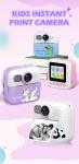 Kids' DIY HD Digital Camera 1080P 48MP Instant Thermal Print Photo Label