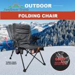 58x89x100cm Iron 600D Oxford Folding Camping Chair Outdoor Lightweight