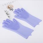 Silicone Reusable Rubber Dishwashing Mitten For Household Bathroom Pet Bathing