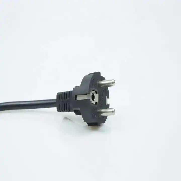 XianDa vde ac 2 pin british 16a 250v ac tv Flat EU Swiss euLaptop 90 Degree European extention dryer Power cable Cord