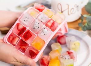 Wholesale Food Grade Silicone Rubber Ice Cube Trays With Silicone Cover Easy Release from china suppliers