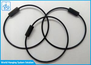 Wholesale 316 Stainless Steel Cable Loop Key Ring Nylon Coated 1.2mm from china suppliers