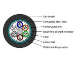 GYTS High Density Fiber Optical Cable , Loose Tube Stranded Cable With Steel