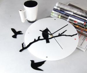 Wholesale Bird White Classic Contemporary Wall Clocks LY-007 from china suppliers