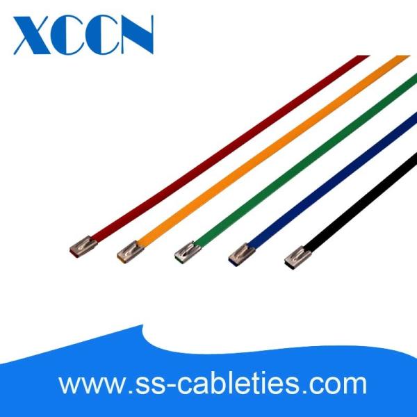 PVC Coated Stainless Steel Cable Ties High Tensile Strength Eco Friendly Long