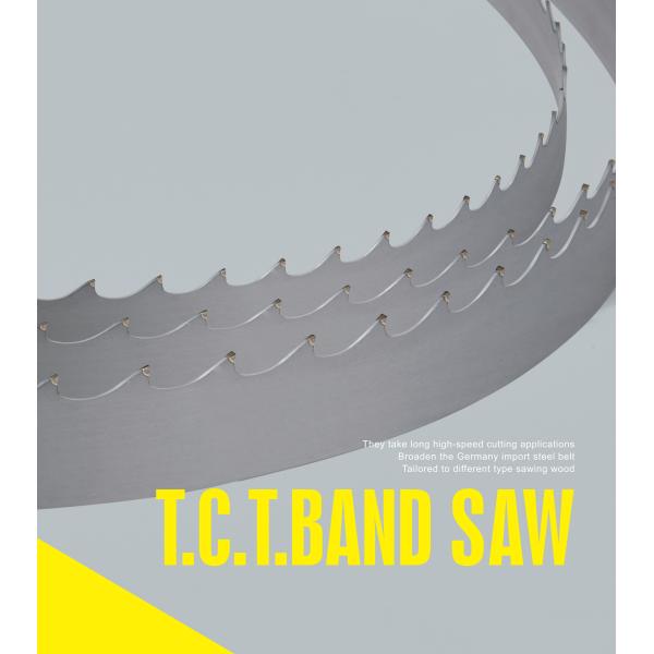 Vertical/Horizontal High Frequency Welded TCT Wood Cutting Carbide Teeth Band Saw Blade