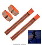 Custom Reflective Armbands For Walking Cycling Runners Green Adjustable Strips