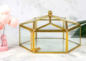 Wholesale Glass lipstick Cosmetic storage box Clear glass jewelry storage box window display Skincare dustproof storage box from china suppliers
