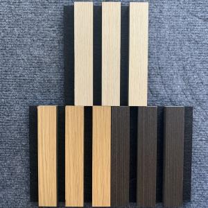 Wholesale 21mm  Thickness Wood Slat Acoustic Wall Panels Interior Sound Absorbing Wall Panels from china suppliers