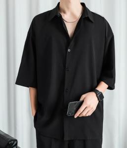 Wholesale Small Production Clothing Manufacturers Men'S Summer Casual Short Sleeve 100% Polyetser Shirt from china suppliers