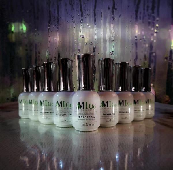 AMIGO Soak Off Gel Nail Polish 18ml Customized Label Color UV LED Lamp Gel