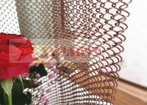 Wholesale 1mmx8mm Aperture Aluminum Chain Link Curtain For Hotel Hall Decoraton from china suppliers