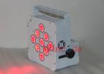 9 × 8W RGBW 4 In 1 Wireless Battery Powered Led Spotlights 12000mAH Preset