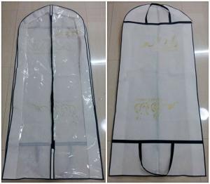 Wholesale Non Woven Handle Long Hanging Clothes Garment Bags Collapsible Silk Screen Printing from china suppliers