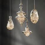 Decoration Glass Hanging Lamp for Dining Room Kitchen Bar LED Stars Glass