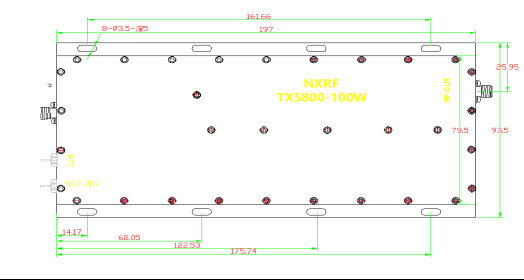 NXPA5100 RF UHF VHF Power Amplifier Module 100W 5900MHz