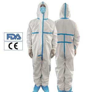 Wholesale EN 14126 Disposable Protective Coveralls Category 3 Protection Suit PPE Safety from china suppliers