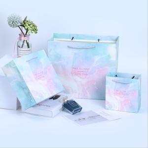 Wholesale Marble Pattern Business Gift Paper Bag Portable Shopping Clothing Packaging Bag from china suppliers
