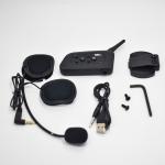 FM Radio Motorcycle Bluetooth Intercom 1200M Talk Distance 300 Hours Long