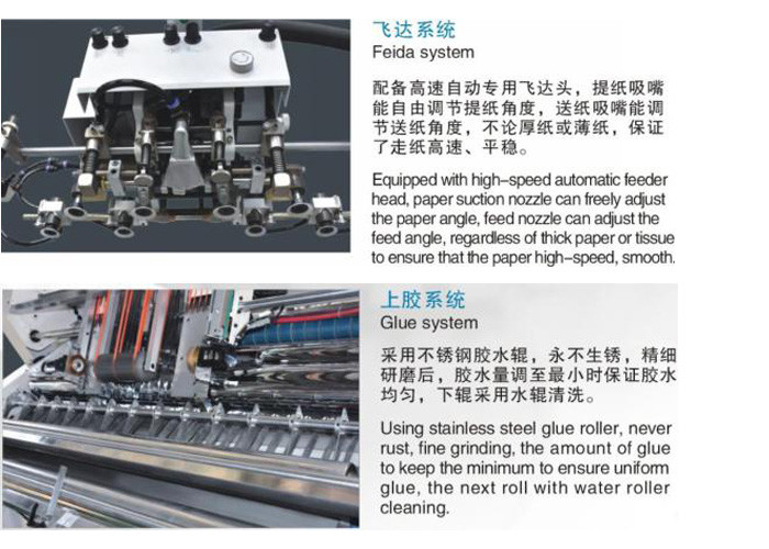 High Speed Automatic Flute Laminating Machine With Flip Flop Collection Turning And Stacker