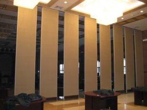 Wholesale Floor to Ceiling Wooden Room Divider Wall / Sound Proofing Movable Sliding Doors from china suppliers