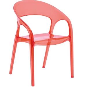 Wholesale transparent plastic dining arm chair clear plastic arm dining chair furniture from china suppliers