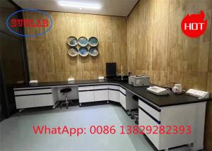 Wholesale Phenolic Resin Epoxy Resin Chemical Resistant Chemistry Lab Workbench Lab Work Benches Manufacturers With DTC105 Hinges from china suppliers