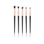 Eyeliner Eyebrow 5 Piece Makeup Brush Set Synthetic Hair Plastic Handle