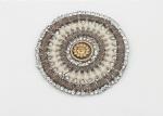 Circle Flower Embroidery Patches , Fashionable Floral Embroidery Patches