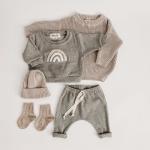 Cartoon Rainbow Children'S Outfit Sets Kids Clothes Baby Sets