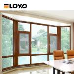 Outdoor Crank Glass Aluminium Double Glazed Windows Replacement For Villa