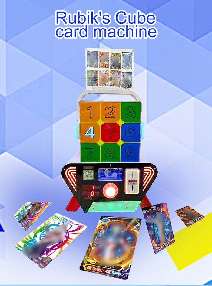 80w Rubik'S Cube Card Vending Machine For Children