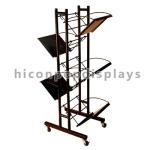 Visual Merchandise Wine Display Stand Movable For Liquor Bottles
