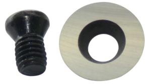 Wholesale 12mm Round Carbide Cutter Insert With Screws For DIY Woodworking Lathe from china suppliers