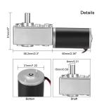 Faradyi Worm Gear Motor 12V 24V Low RPM Customizable Shaft DC Motor With Encoder