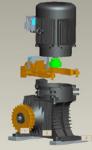 Escalator machine, worm gear 11/15kw for high rise commercial unit, indoor