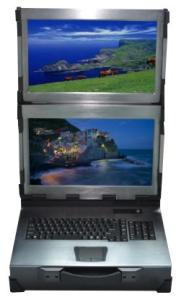Wholesale IPC-2W15 15 Inch Industrial Workstation 2 Screen Requires Folding Vertically from china suppliers