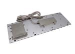 40counts/Mm Sus304 Industrial Metal Keyboard IP65 Brushed Stainless Steel