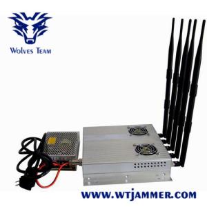 Wholesale GSM CDMA 3G WIFI 5 Antenna 60m 25W Indoor Signal Jammer from china suppliers