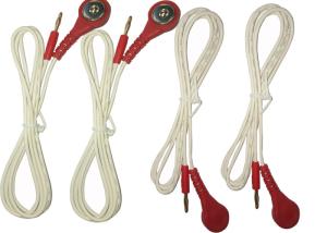 Wholesale Banana Plug 1 Core 0.8mm Medical Grade Power Cable from china suppliers