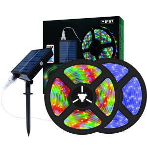 Wholesale CCT 2700K-6500K Solar Strip Lights For Garden RGB Weatherproof from china suppliers