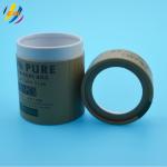 Embossing Dia 155mm Paperboard Tube Packaging With PVC Window