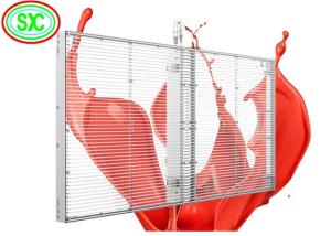 Wholesale P3.91mm-7.82mm Transparent LED Screen Panels High Brightness Full Color from china suppliers